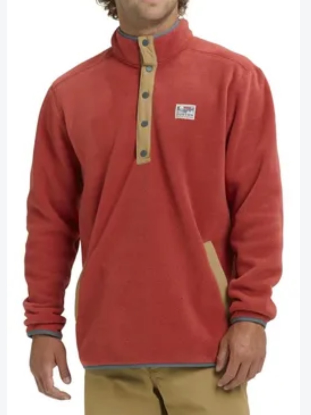 Burton Hearth Polar Fleece 1/4 Snap Pullover Tandori Orange 200 Series NWT-M